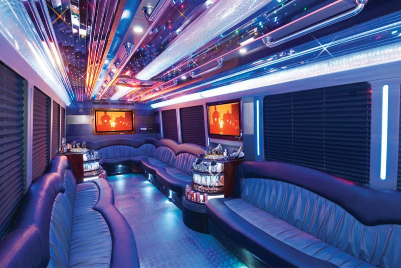 Joplin 20 Passenger Party Bus Interior
