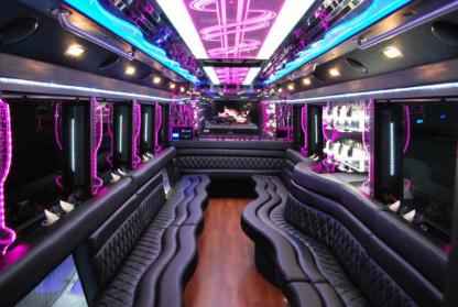 Broken Arrow 50 Passenger Party Bus Interior